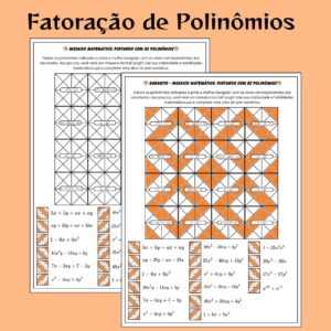 Mosaico da Fatoração de Polinômios: Resolva, Descubra e Pinte!