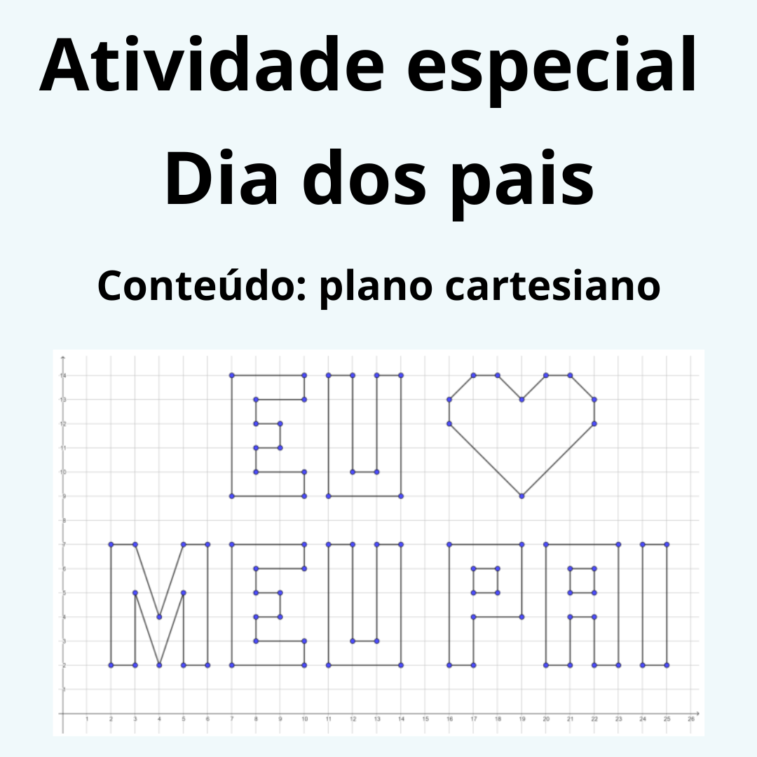 Atividade dia dos pais - Plano cartesiano