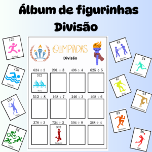 Álbum de Figurinhas da Divisão com Tema da Olimpíada