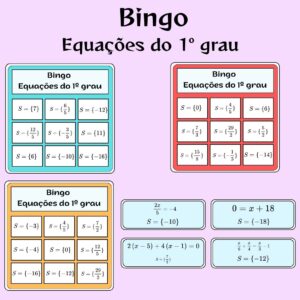 Equação do 1º grau - Bingo