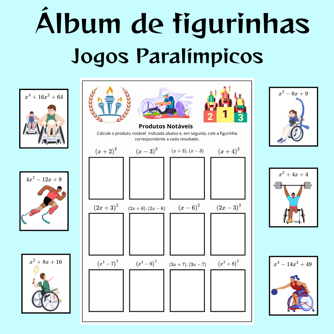 Produtos Notáveis - Álbum de figurinhas: Paraolimpíadas