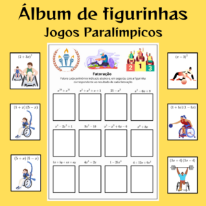 Fatoração com o Álbum de Figurinhas Paraolimpíadas