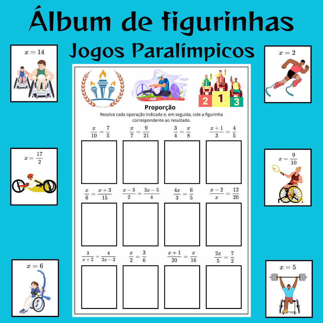 Proporção com o Álbum de Figurinhas Paraolimpíadas