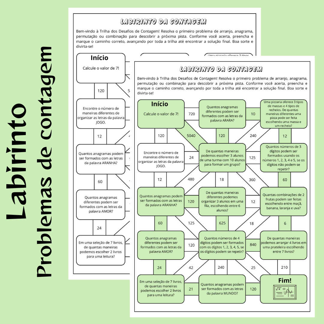 Labirinto dos Desafios de Contagem