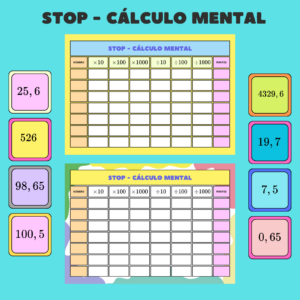 STOP Cálculo Mental: Multiplicação e Divisão com Decimais