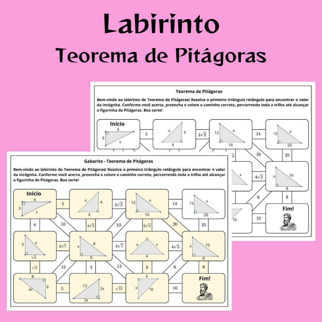 Labirinto do Teorema de Pitágoras