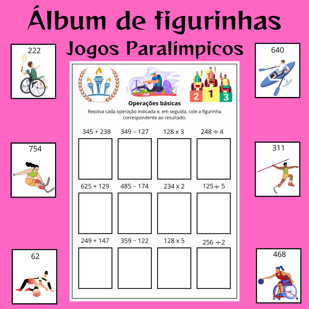 Operações básicas com o Álbum de Figurinhas Paraolimpíadas