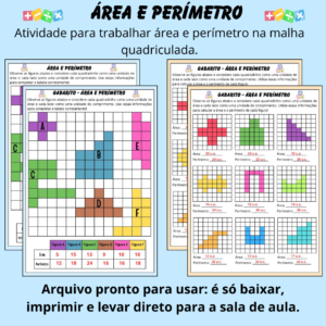 Área e Perímetro na Malha Quadriculada