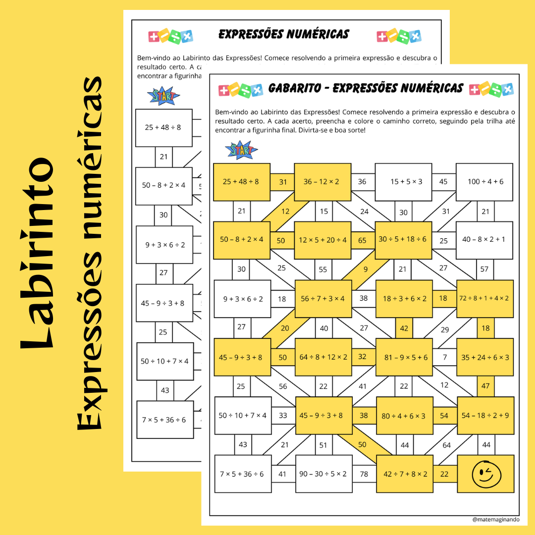Labirinto das Expressões Numéricas
