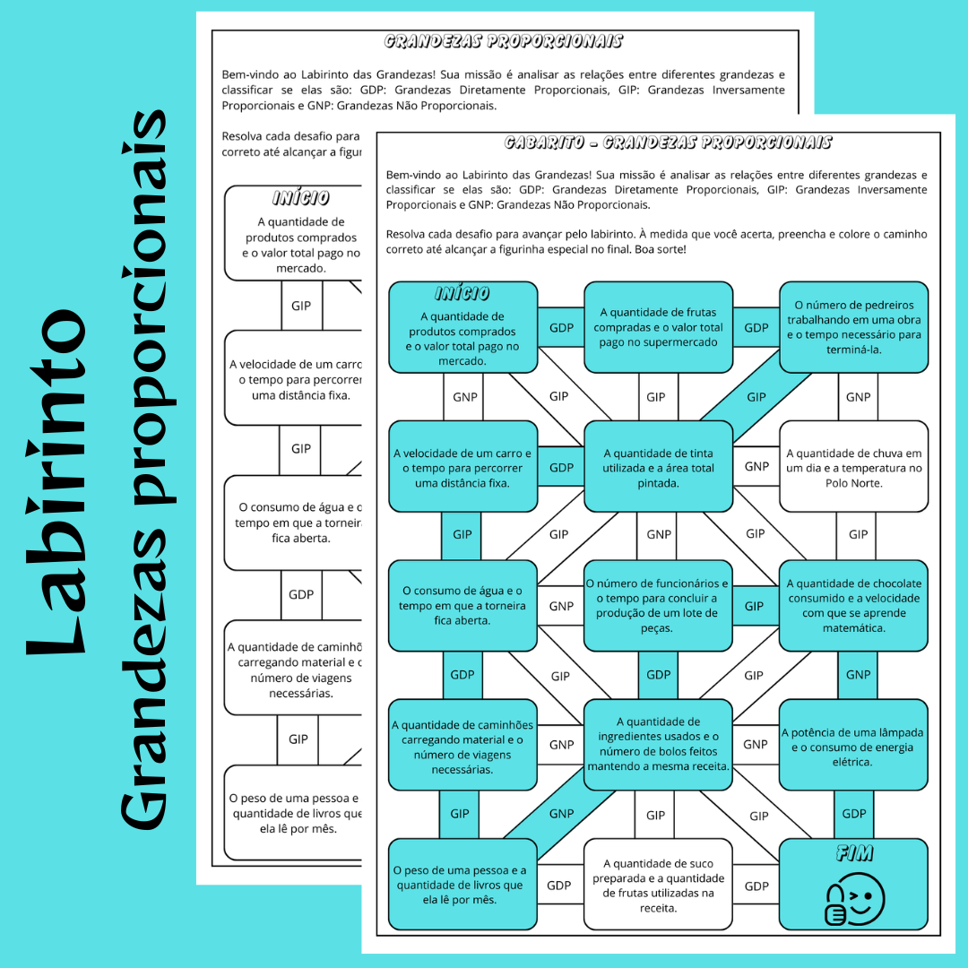 Labirinto de Grandezas Proporcionais