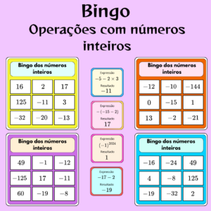 Bingo de Números Inteiros - Diversão Garantida!