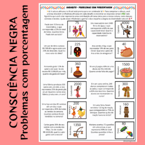 Consciência Negra - Álbum de Figurinhas: Porcentagem e a Influência Africana no Brasil!