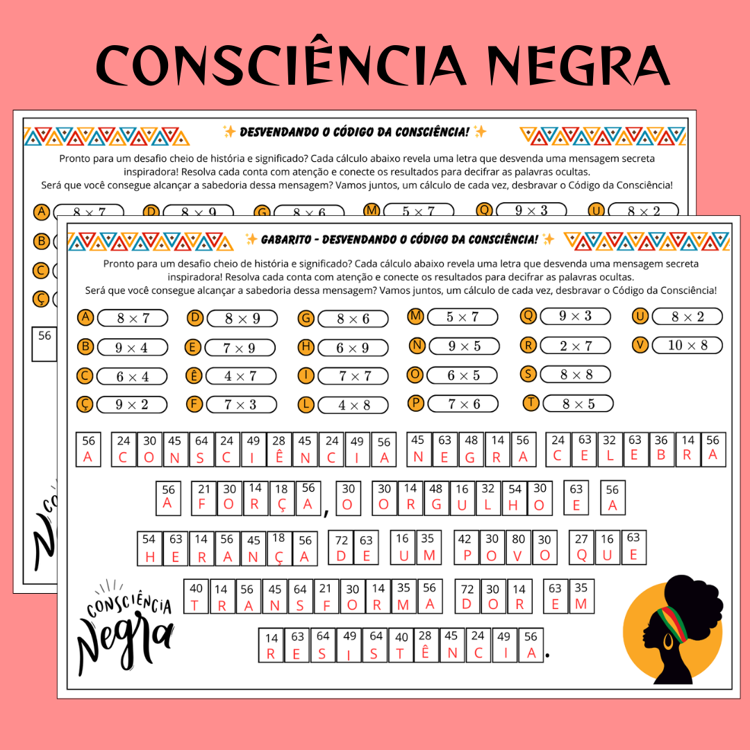 Desafio da Consciência Negra: Enigma Matemático com Tabuada