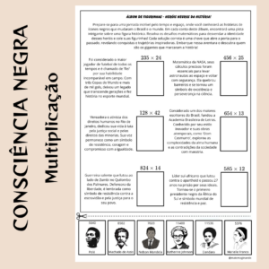Consciência Negra - Álbum de Figurinhas - Multiplicação