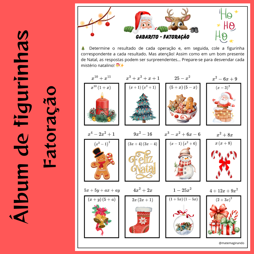 Álbum de Figurinhas: Desbravando a Fatoração!