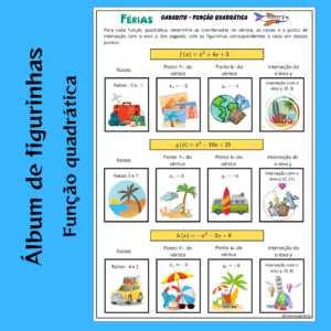 Álbum de Figurinhas: Função Quadrática (Férias)