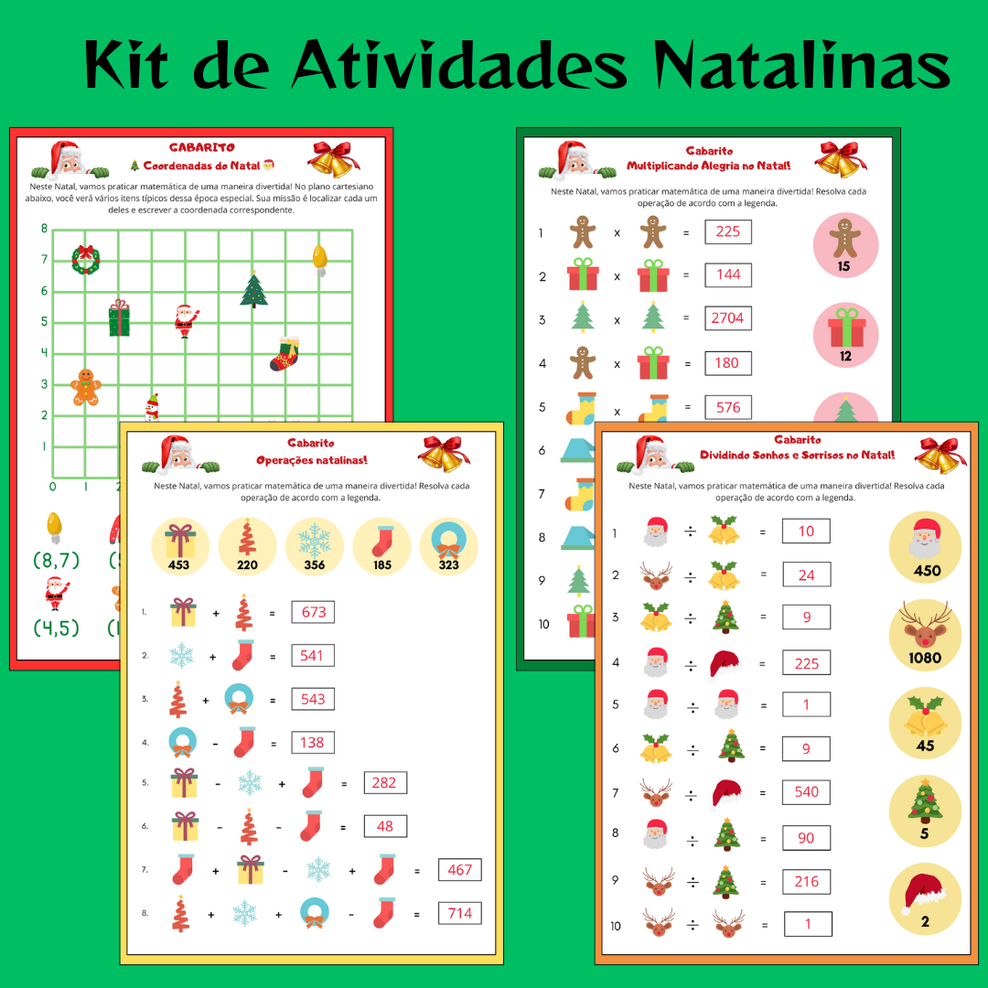 Matemática Mágica de Natal: Desafios e Diversão!