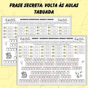 Matemática Descodificada: Enigmas da Tabuada | Volta às Aulas