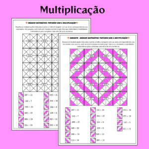Mosaico Matemático: Multiplicação de Números Naturais