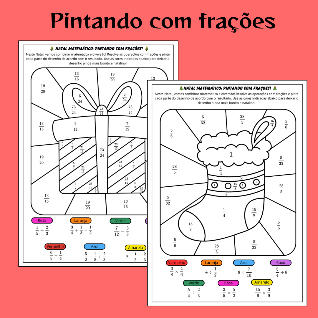 Natal Matemático: Pintando com Frações!