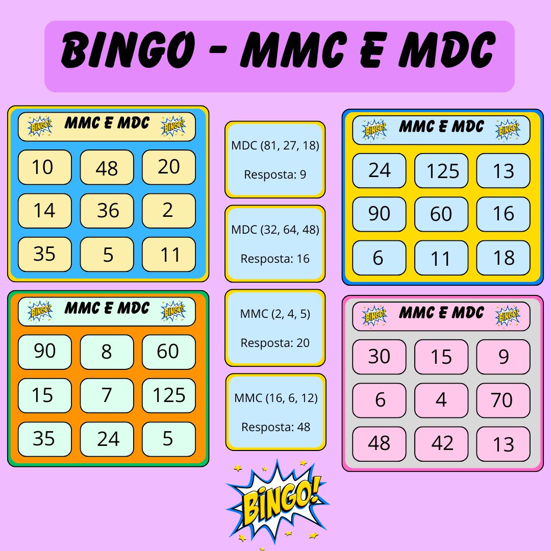 Bingo de MMC e MDC