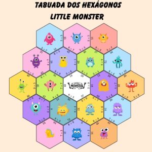 Jogo Educativo – Tabuada dos Hexágonos "Little Monster"