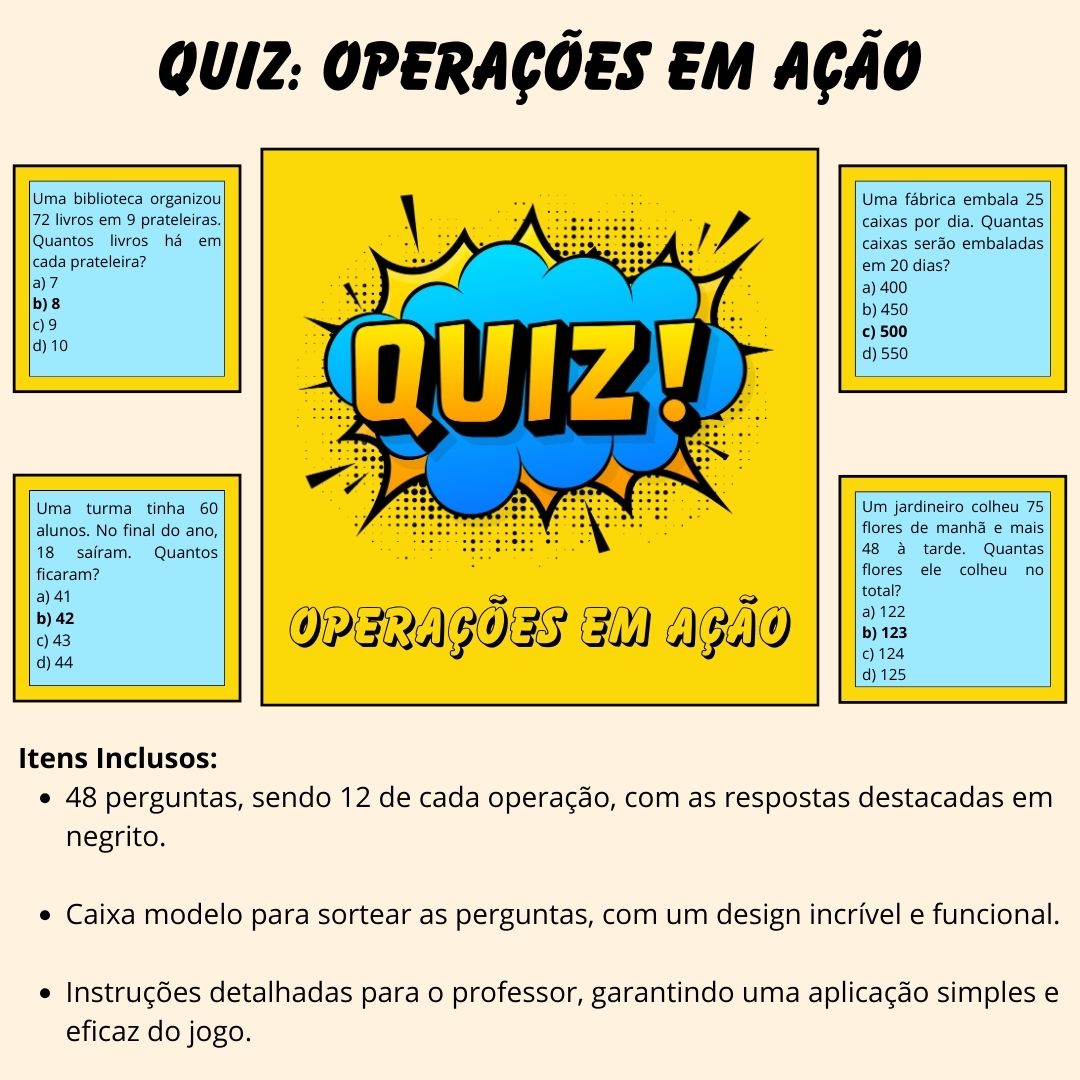 Quiz - Operações em Ação