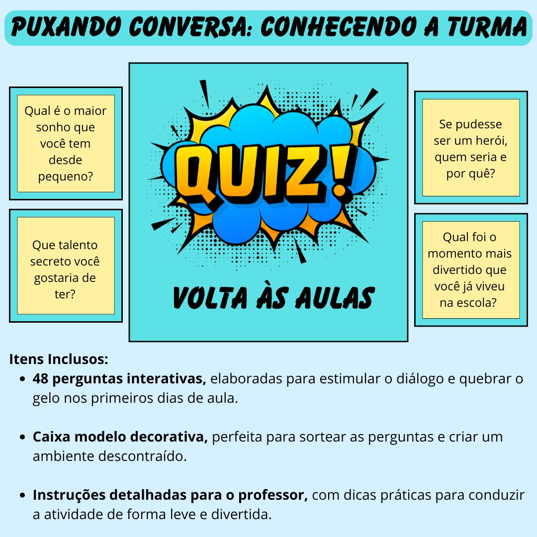 Puxando Conversa: Conhecendo a Turma