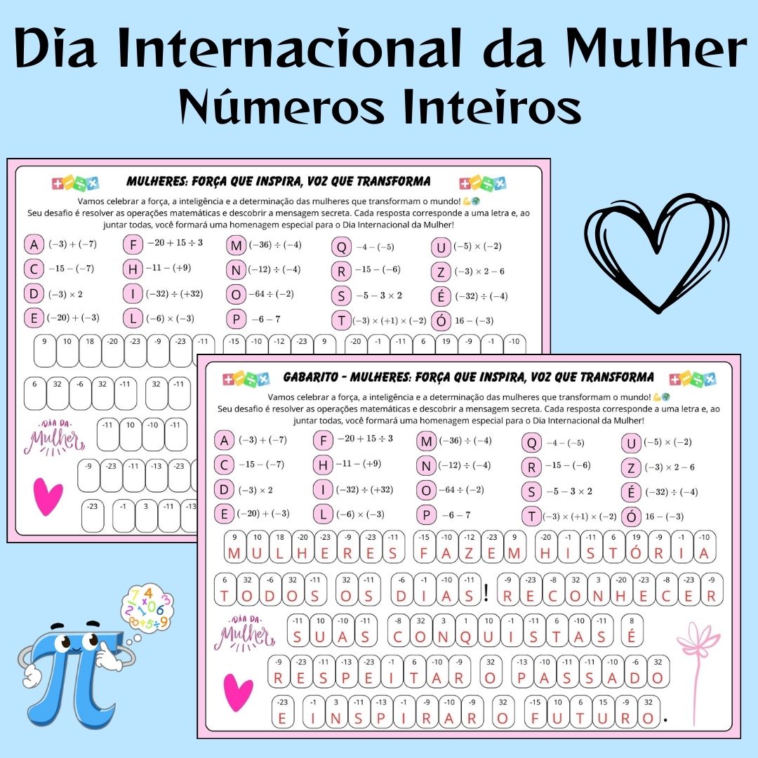 Mulheres: Força que Inspira, Voz que Transforma – Números Inteiros