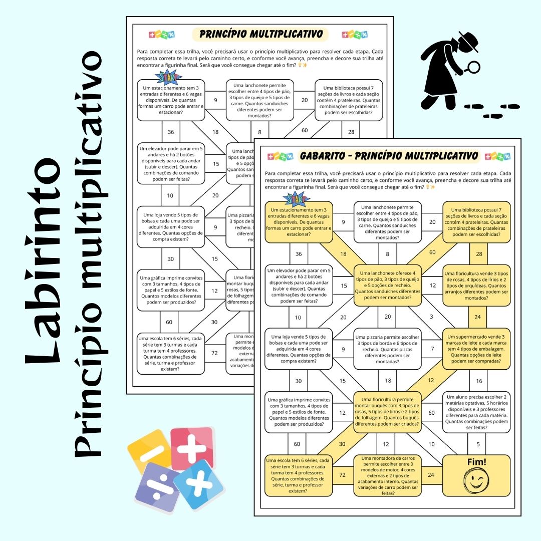 Labirinto Matemático – Princípio Multiplicativo