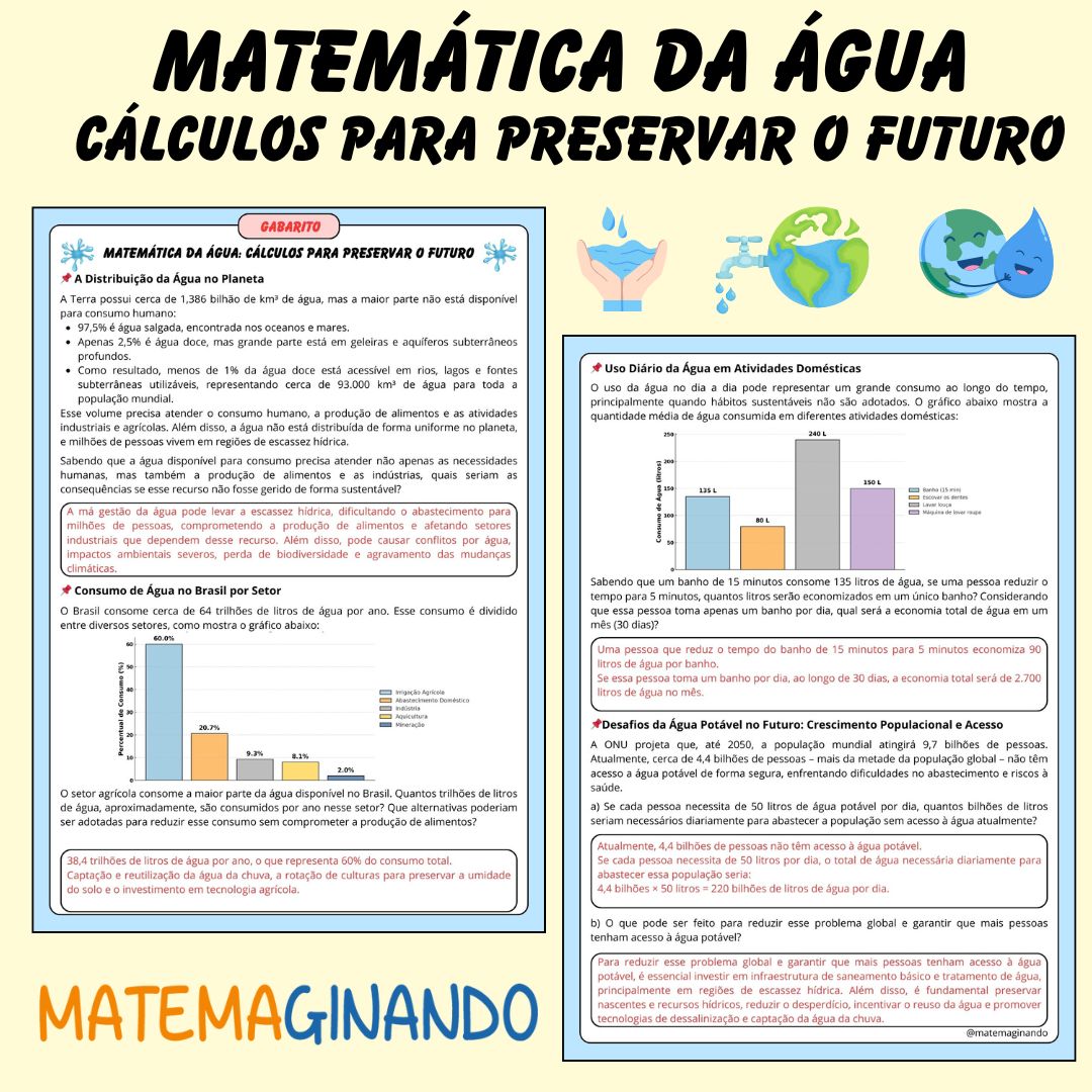 Matemática da Água: Cálculos para Preservar o Futuro