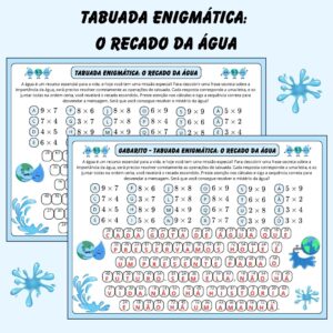 Tabuada Enigmática: O Recado da Água