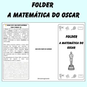 FOLDER INTERATIVO: A MATEMÁTICA DO OSCAR