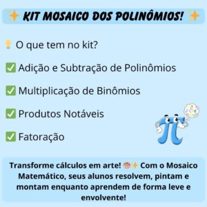 Kit - Mosaico Matemático – Aprenda de Forma Divertida!