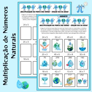 Álbum de Figurinhas – Multiplicação na Ponta dos Dedos | Edição Dia da Água