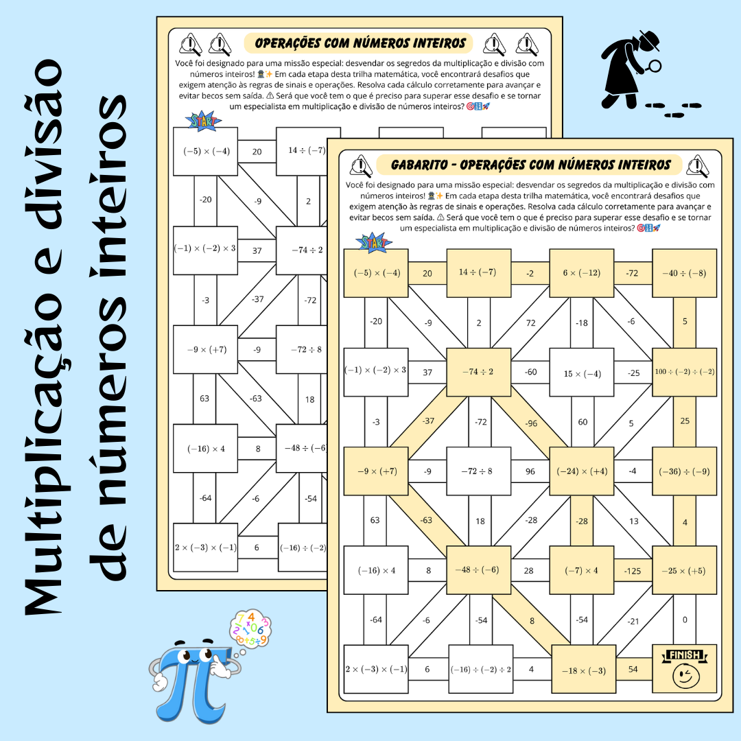 Multiplicação e Divisão de Números Inteiros