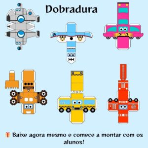 Dobraduras Divertidas para Imprimir e Montar!