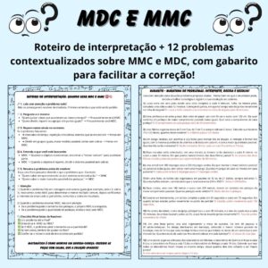 Maratona de Problemas de MMC e MDC — Interprete, Decida e Resolva!