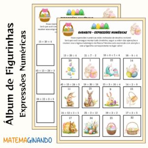 Álbum de Figurinhas – Expressões Numéricas (Especial de Páscoa)