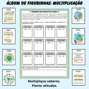 Álbum de Figurinhas Multiplicação e Meio Ambiente – Aprender com Propósito!