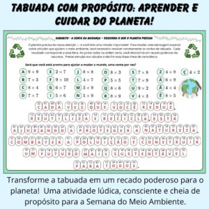 A Conta da Mudança – Tabuada com Propósito Ambiental