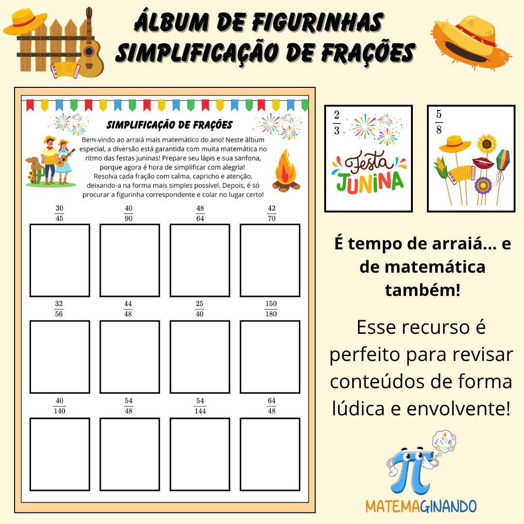Festa Junina – Simplificação de Frações