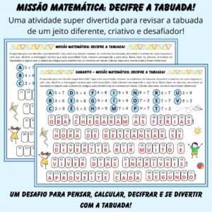Missão Matemática: Decifre a Tabuada!