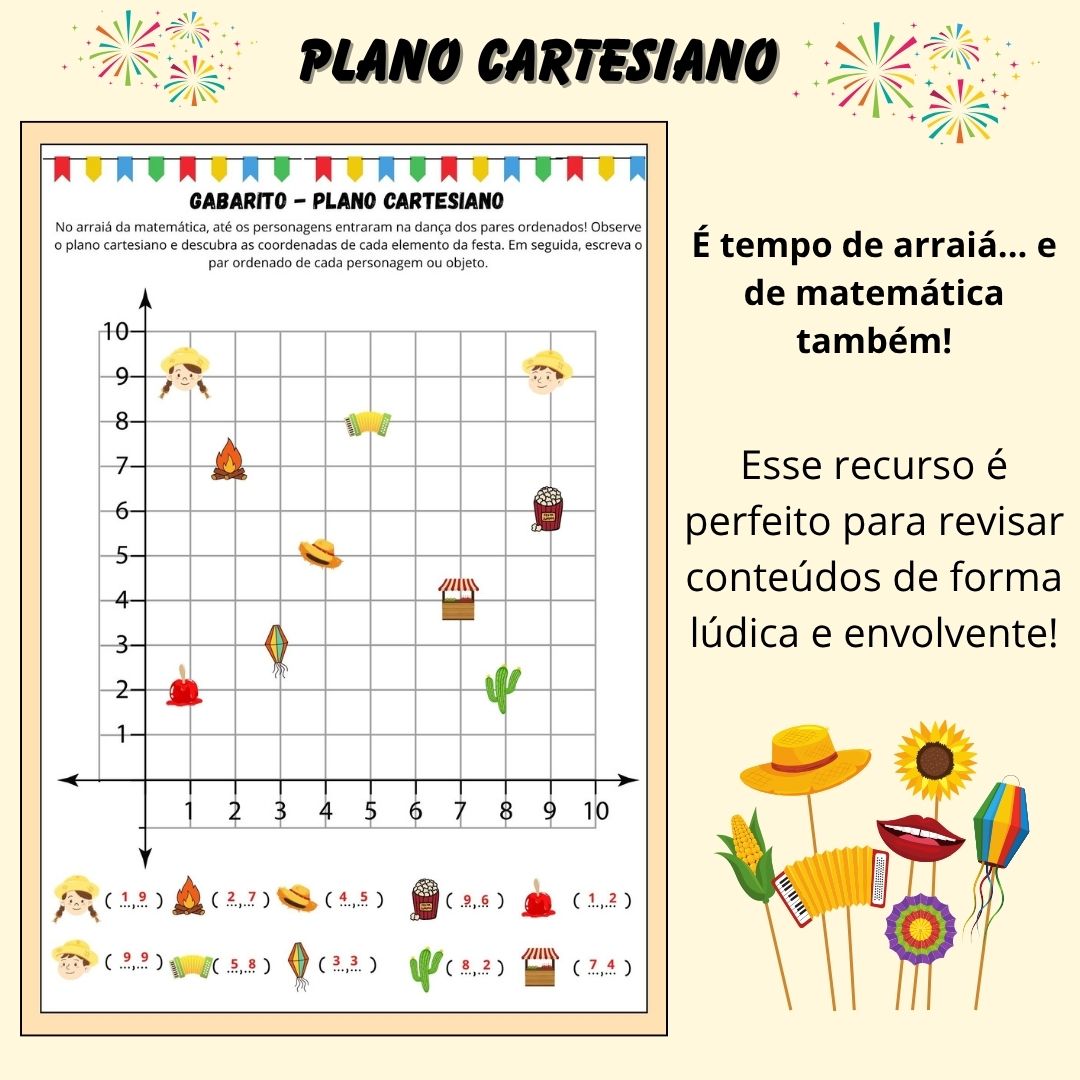 Plano Cartesiano Junino