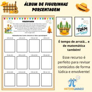 Álbum de Figurinhas – Porcentagem Junina
