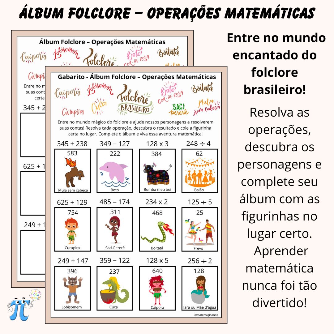 Álbum Folclore – Operações Básicas