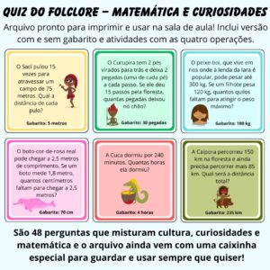 Quiz do Folclore – 48 Perguntas de Cultura, Curiosidades e Matemática