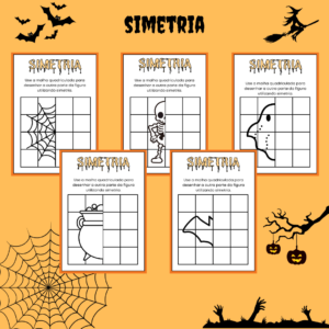 Desenhos Simétricos de Halloween
