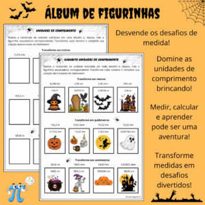 Álbum de Figurinhas: Explorando as Unidades de Comprimento!