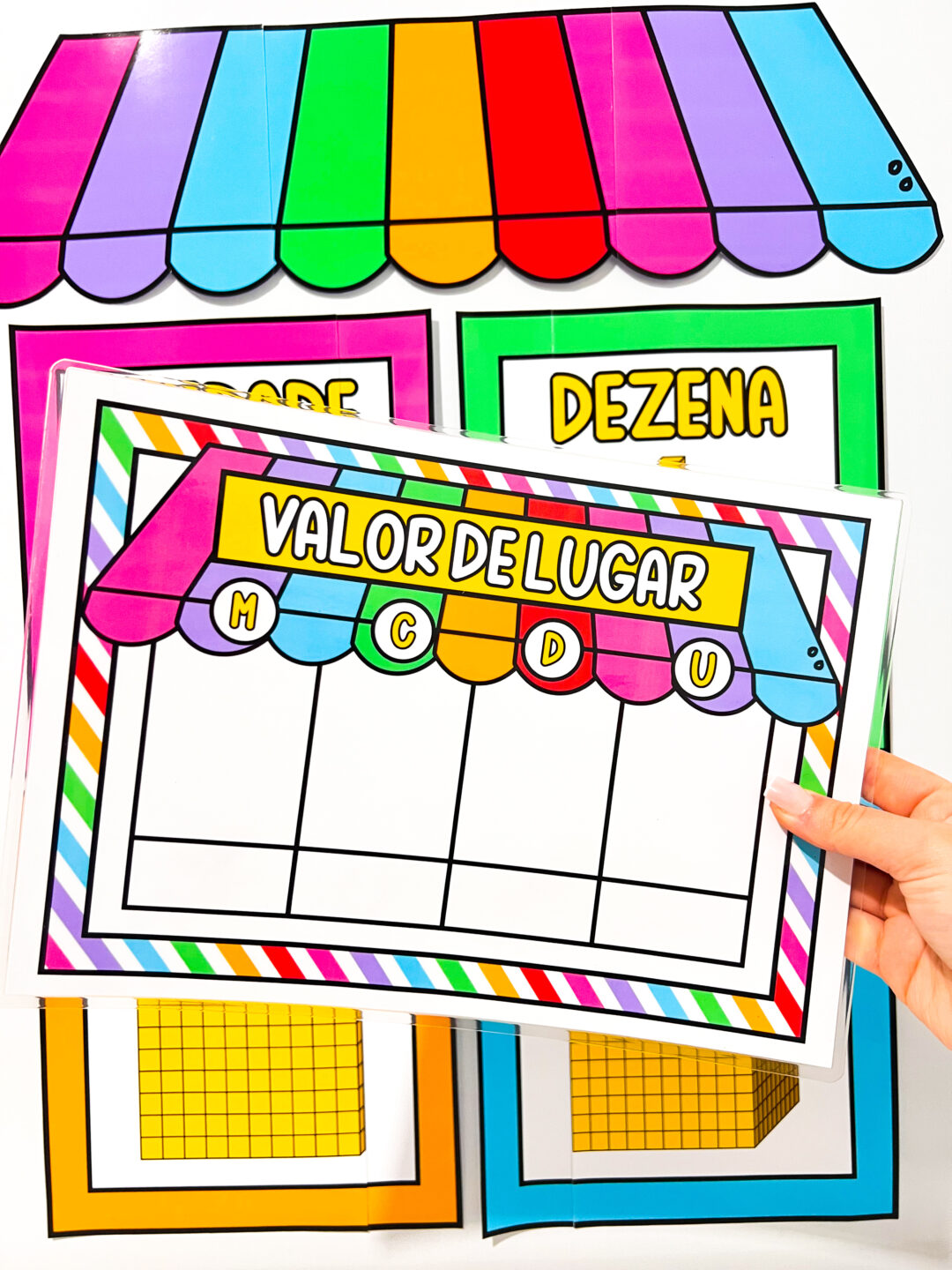 Kit Recursos de Material Dourado – Sistema de Numeração Decimal (PDF para imprimir) - Imagem 9